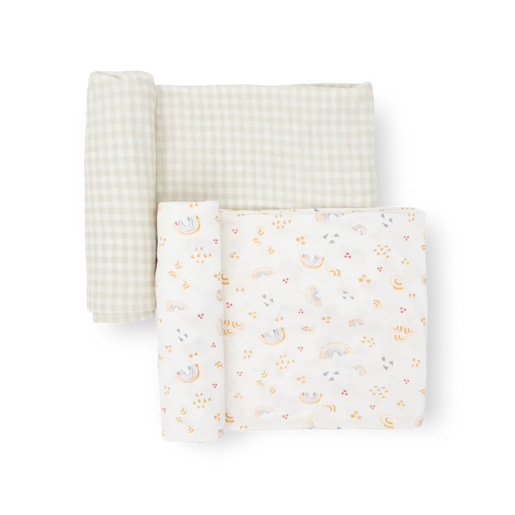 Rainbows Stretch Knit Swaddle 2
Pack (Sept. 2023) |  | Safari Ltd®