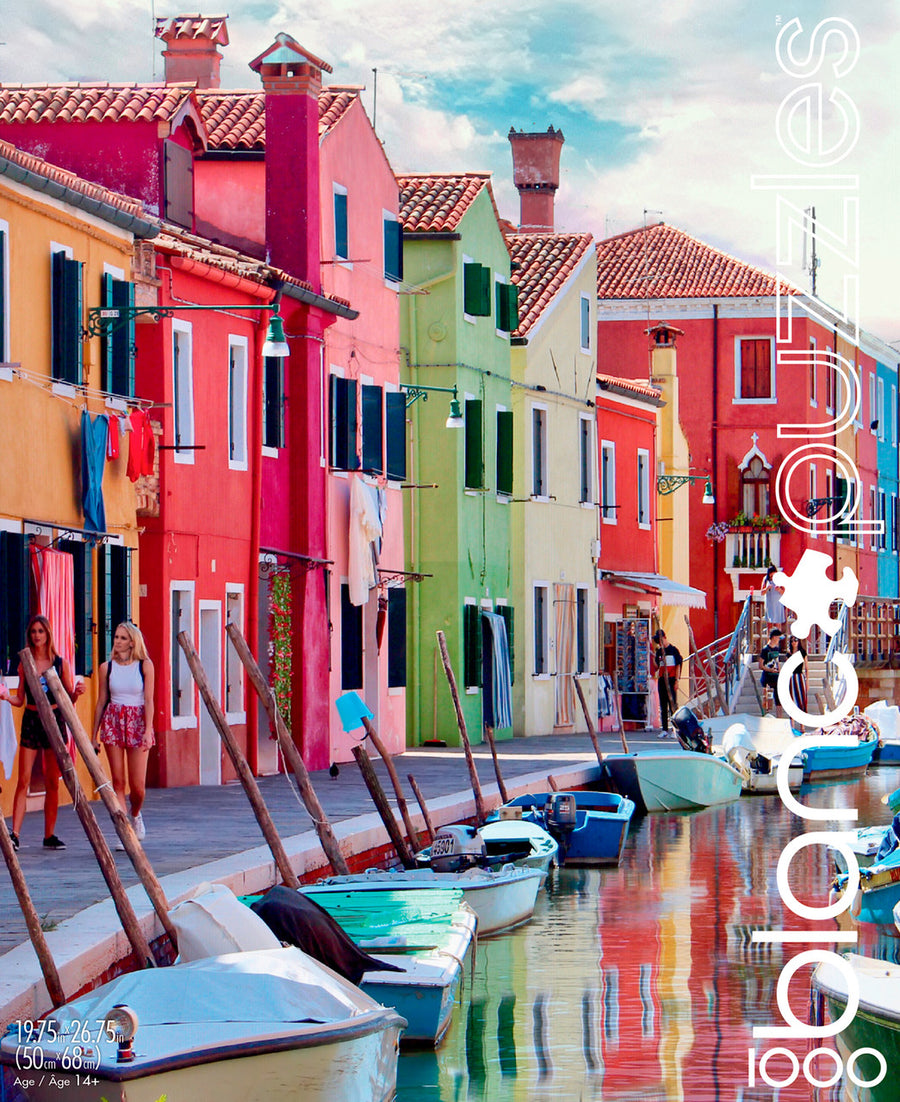 Blanc Puzzles - The Canals of Burano Italy |  | Safari Ltd®