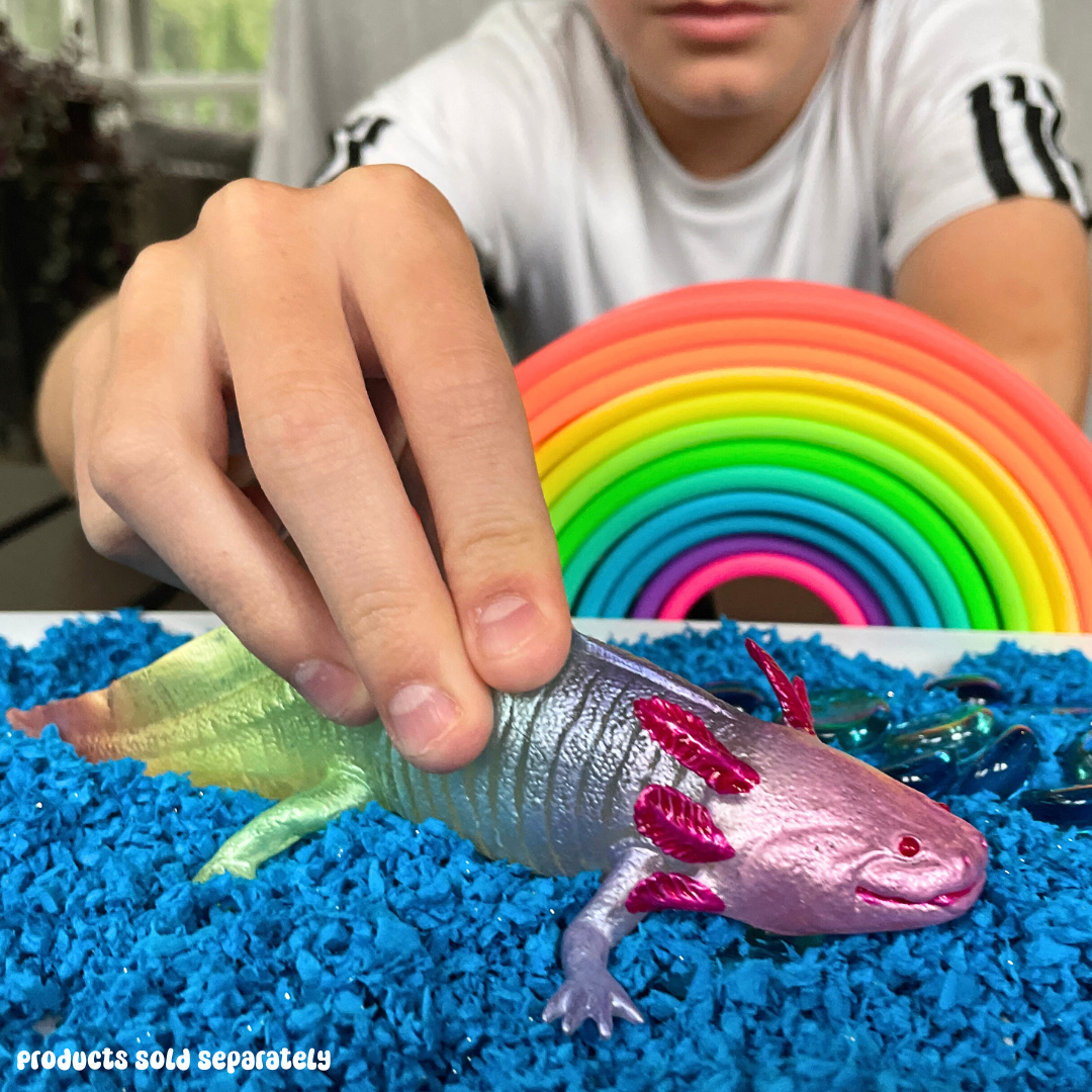 Rainbow Axolotl Toy Figure