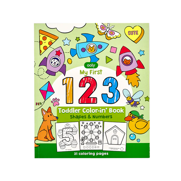 Toddler - Colorin' Book - 123 - Shapes & Numbers |  | Safari Ltd®