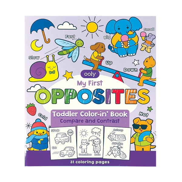 Toddler - Colorin' Book - Opposites |  | Safari Ltd®