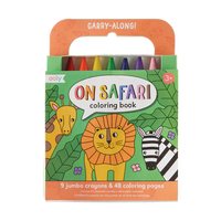 OOLY - Carry Along - Crayon & Coloring Book Kit - Safari |  | Safari Ltd®