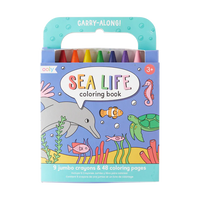 OOLY - Carry Along - Crayon & Coloring Book Kit - Sea Life |  | Safari Ltd®