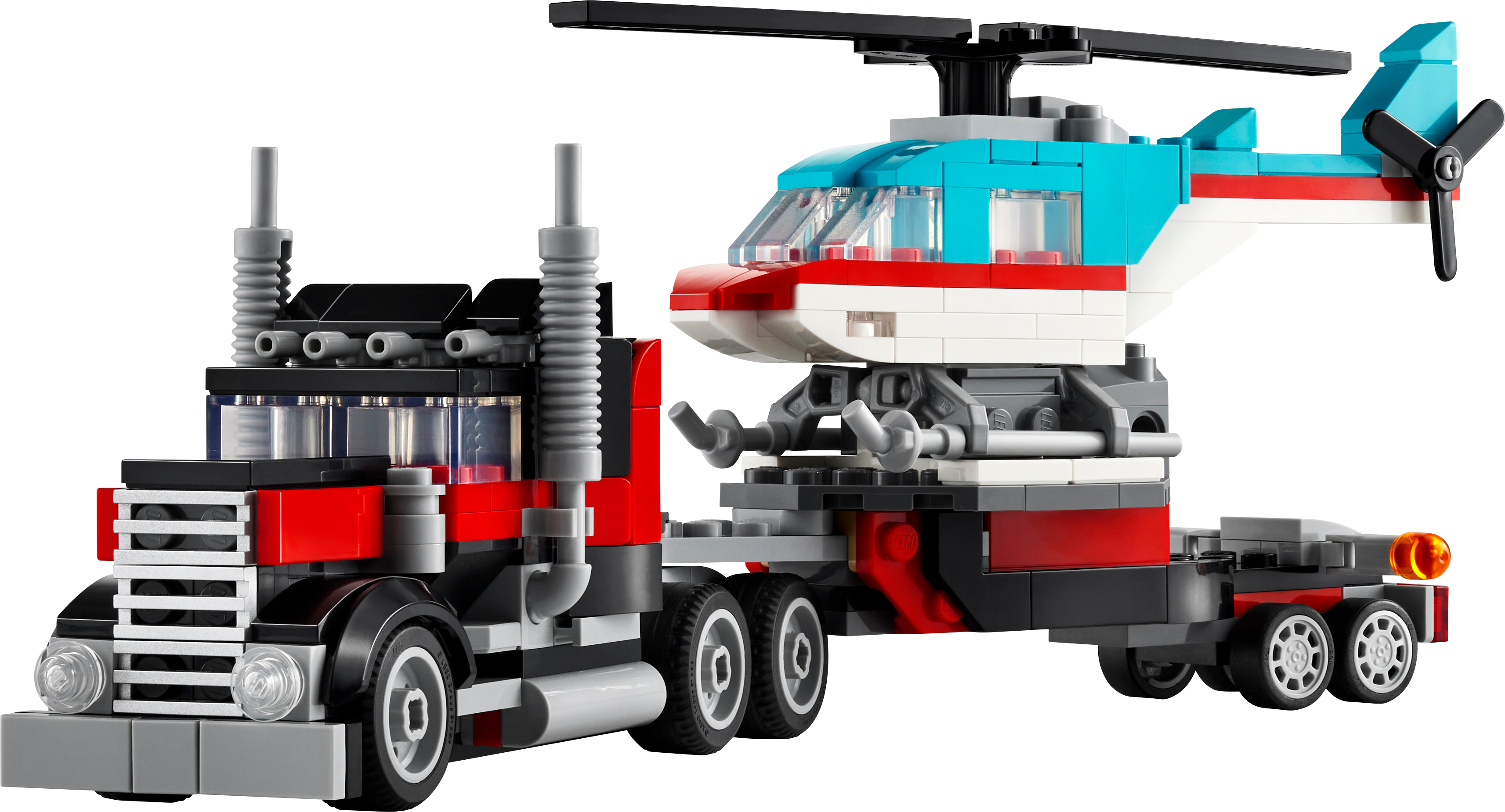 31146 Flatbed Truck with Heliocopter |  | Safari Ltd®