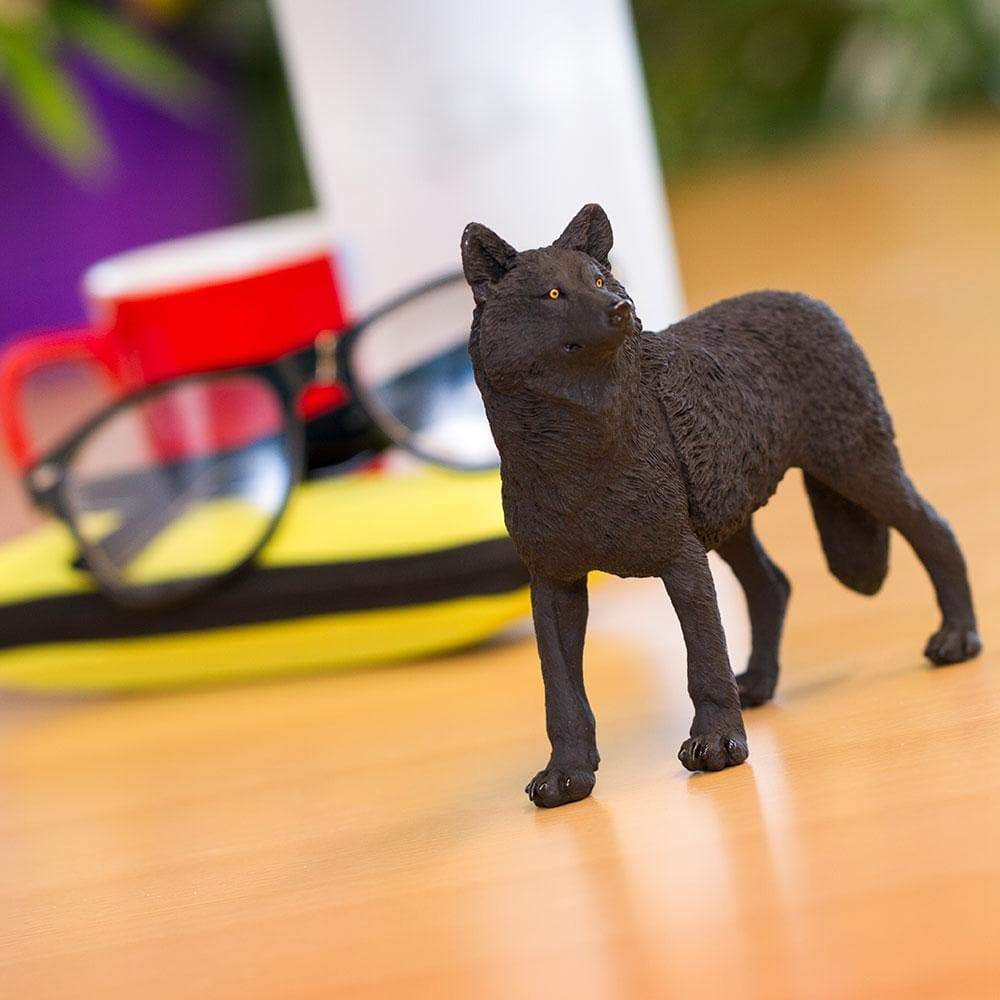 Black Wolf Toy | Wildlife Animal Toys | Safari Ltd®