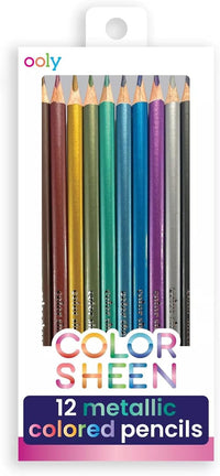 OOLY - Color Sheen Metallic - Colored Pencils - Set of 12 |  | Safari Ltd®