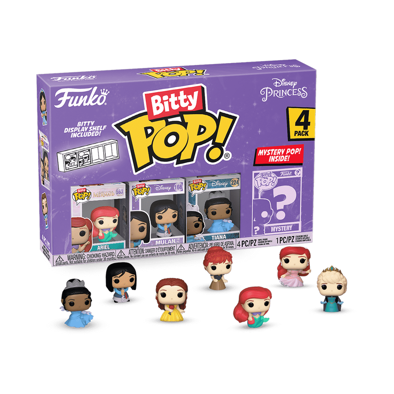 Funko - Disney Princess Ariel Funko Bitty Pop! Mini-Figure 4-Pack |  | Safari Ltd®