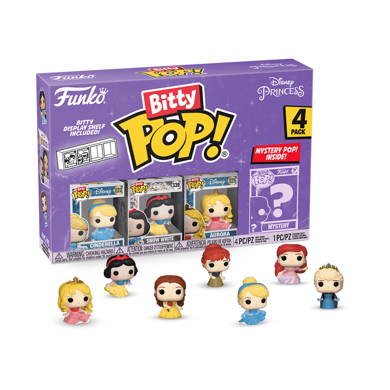 Funko - Disney Princesses Cinderella Bitty Pop! Mini Figure 4-Pack |  | Safari Ltd®