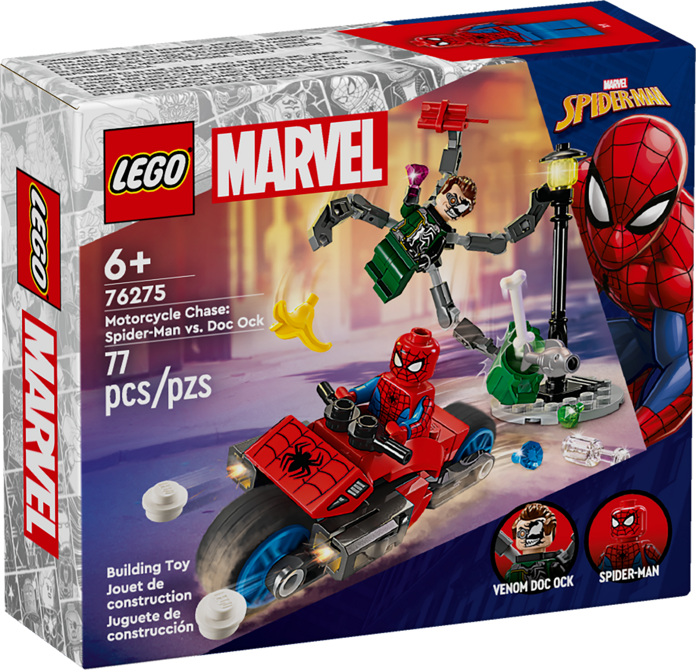 76275 Motorcycle Chase: Spider-Man vs. Doc Ock |  | Safari Ltd®