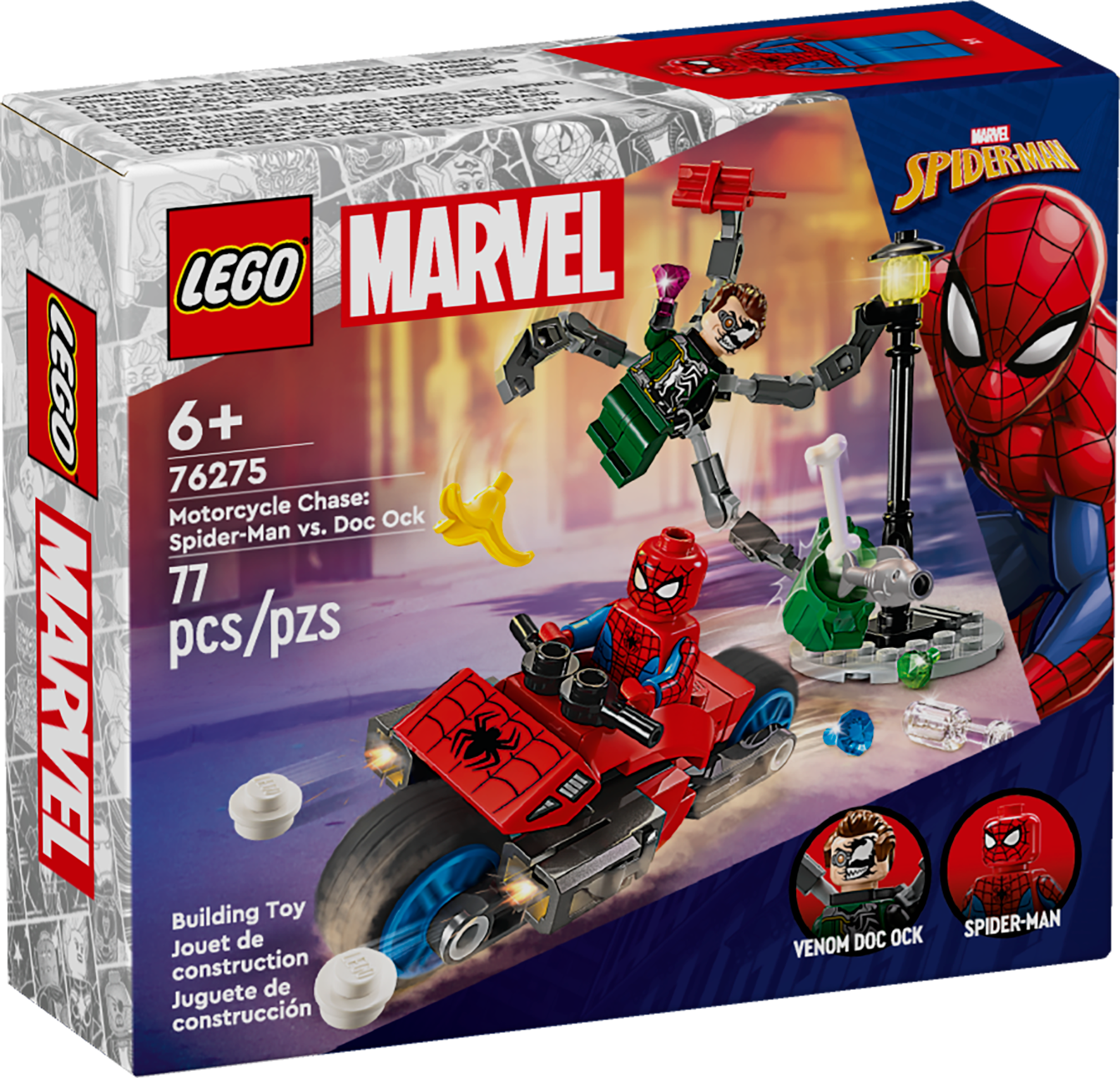 76275 Motorcycle Chase: Spider-Man vs. Doc Ock |  | Safari Ltd®