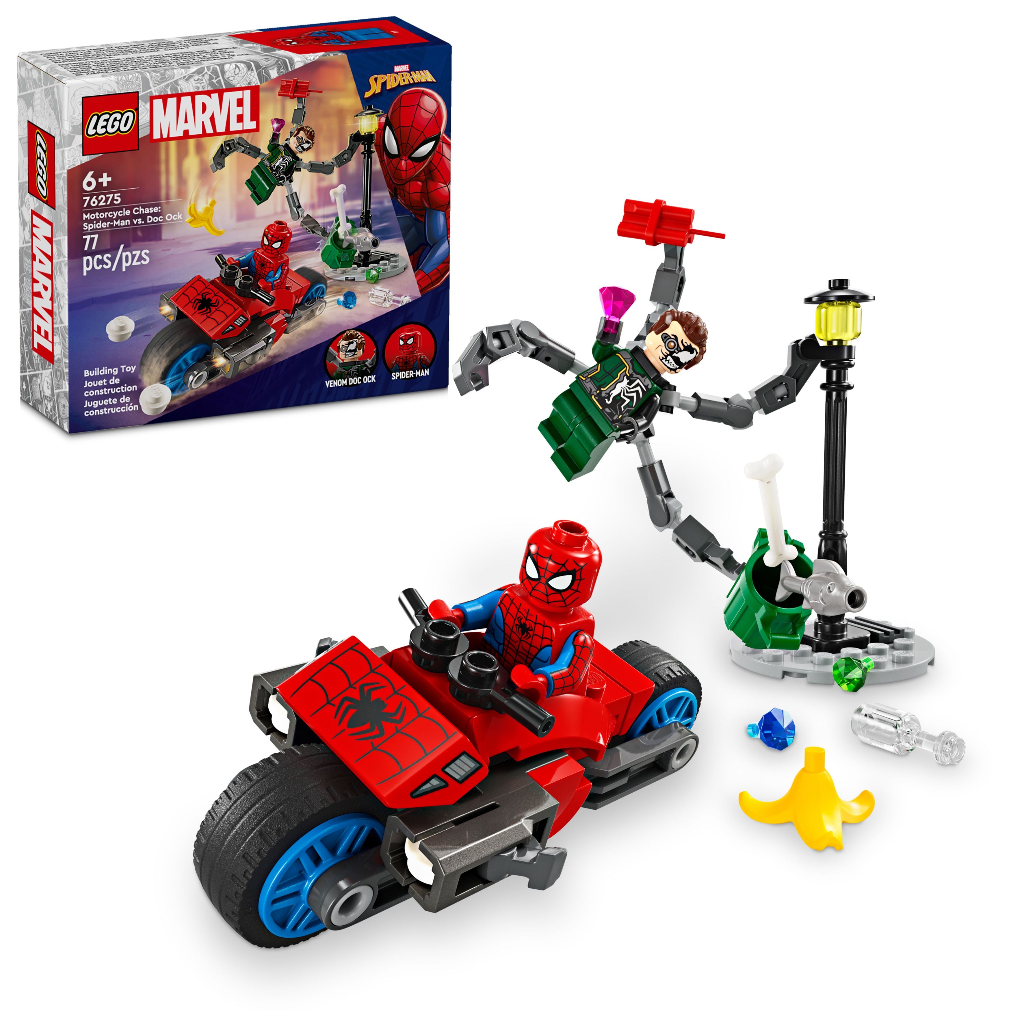 76275 Motorcycle Chase: Spider-Man vs. Doc Ock |  | Safari Ltd®