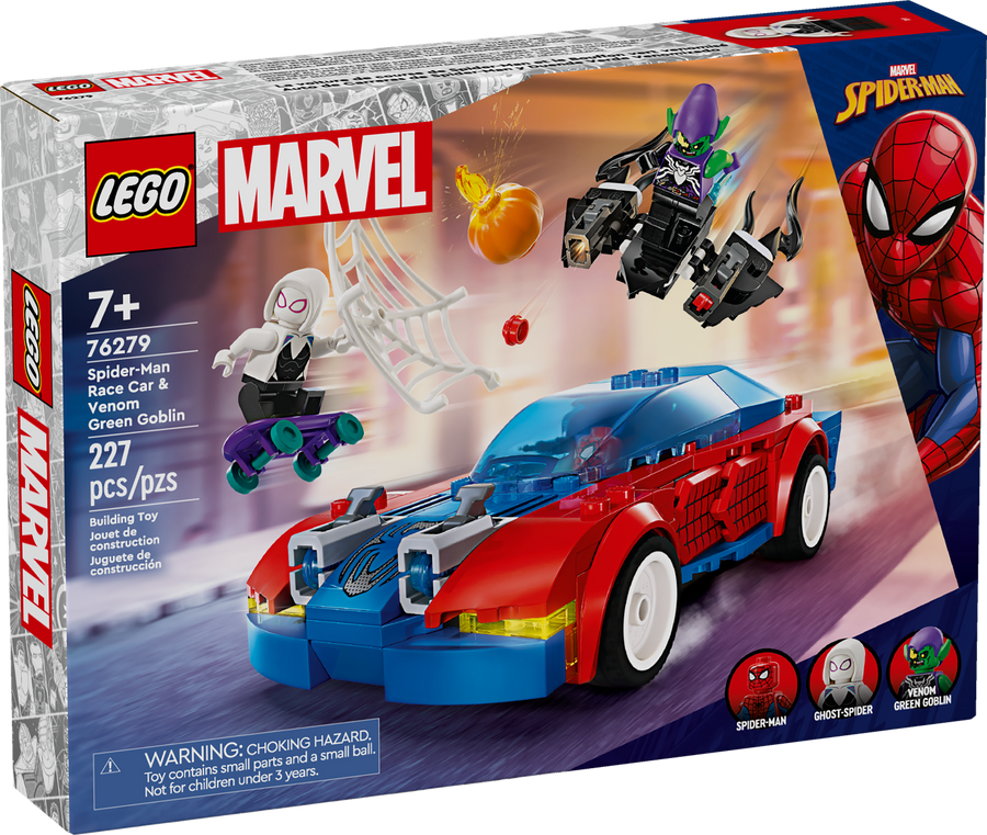 76279 Spider-Man Race Car & Venom Green Goblin |  | Safari Ltd®