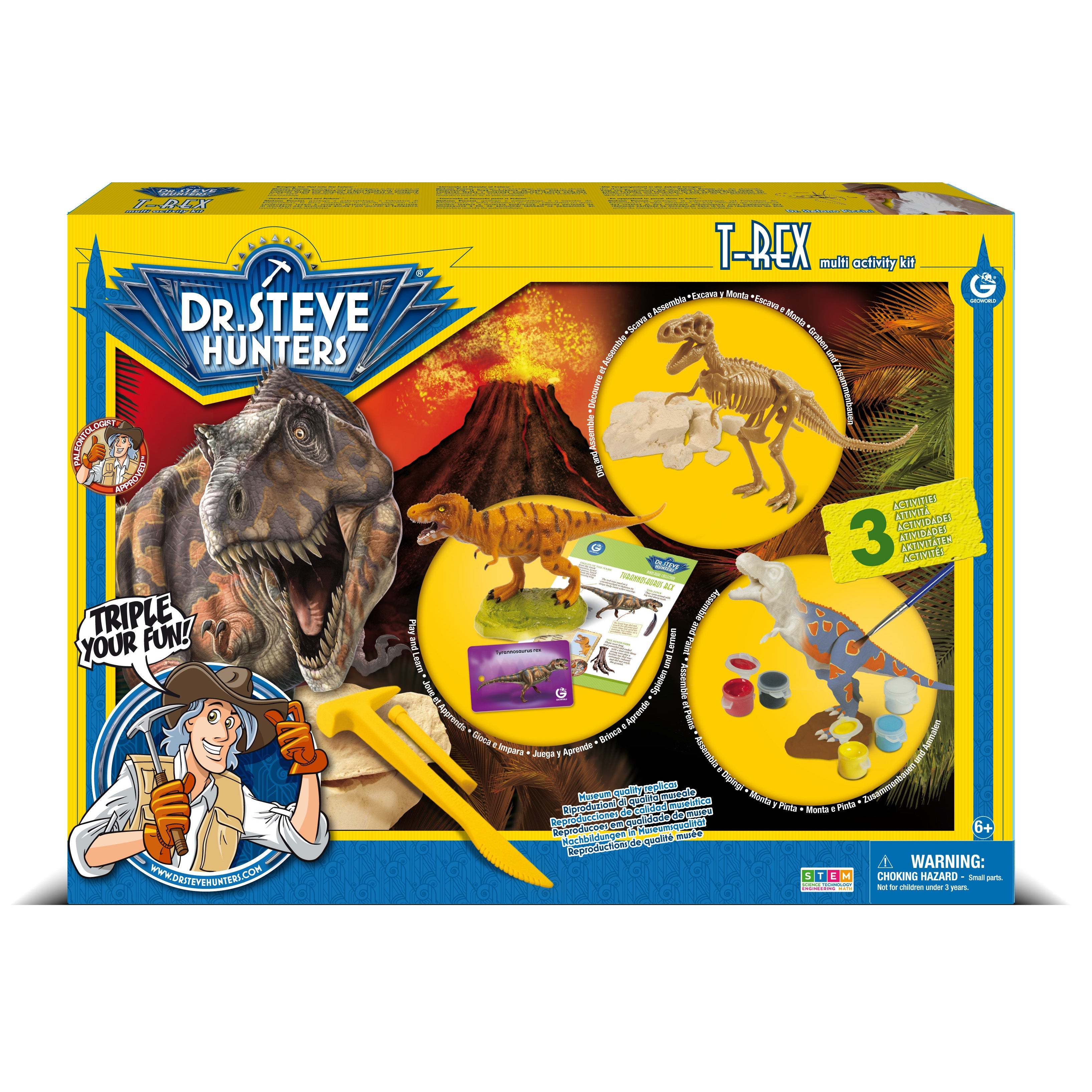 Dr. Steve Hunters GEOWorld T-Rex Multi-activity Kit |  | Safari Ltd®