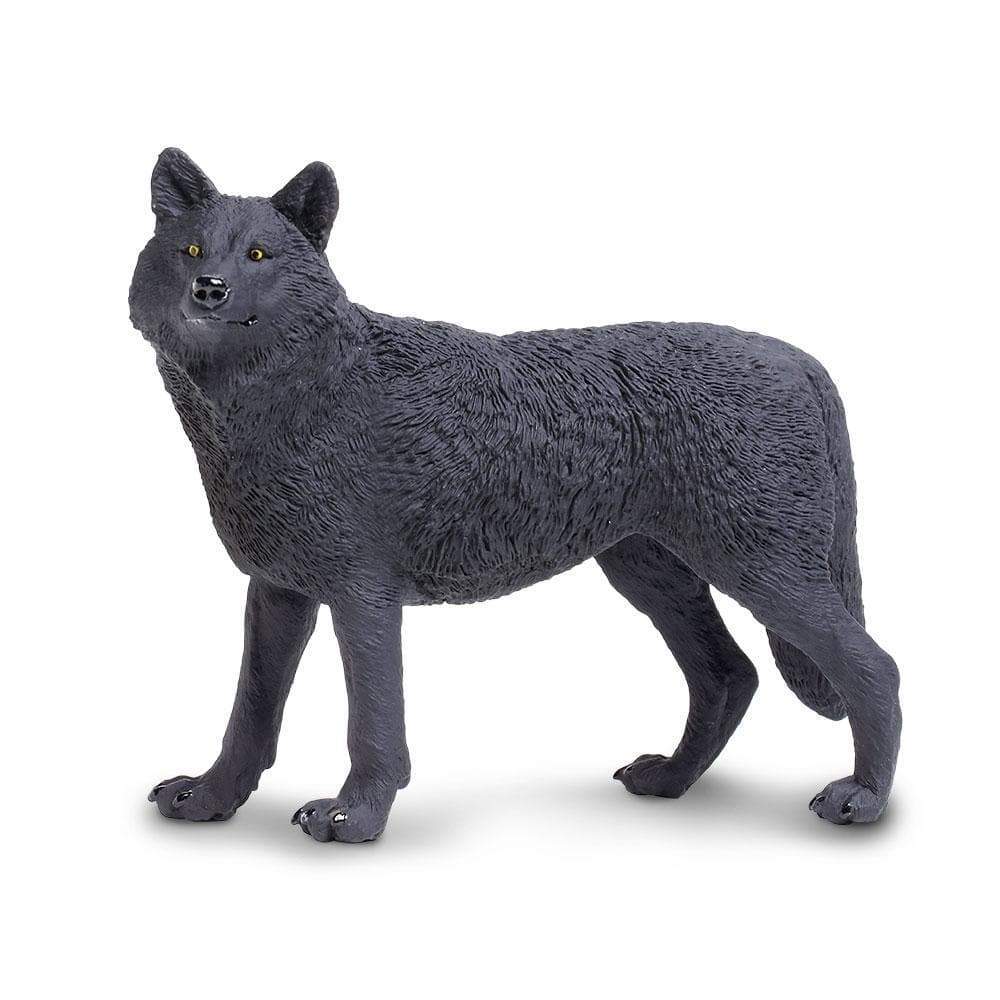 Black Wolf Toy | Wildlife Animal Toys | Safari Ltd®