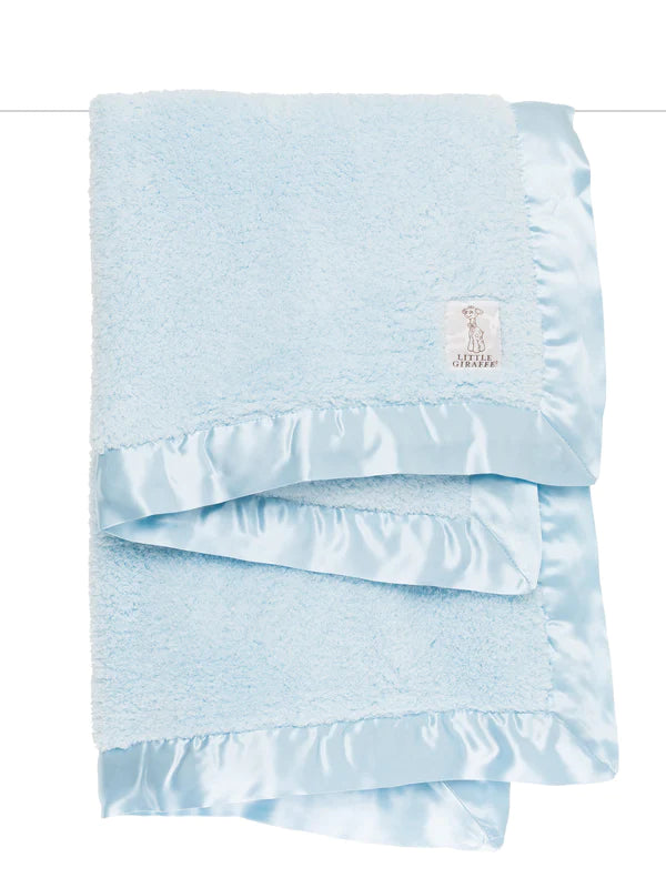 Little Giraffe - Chenille - Baby Blanket - Blue |  | Safari Ltd®