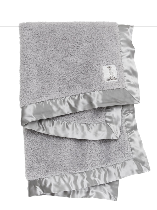 Little Giraffe - Chenille - Baby Blanket - Silver |  | Safari Ltd®