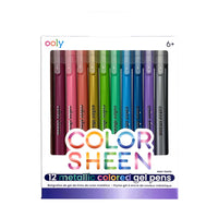 OOLY - Color Sheen Metallic - Gel Pens - Set of 12 |  | Safari Ltd®