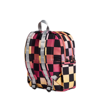 Kane Kids Double Pocket - Pink Checkerboard | Backpack | Safari Ltd®