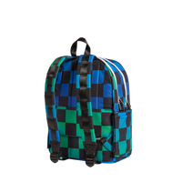 Kane Kids Double Pocket - Blue Checkerboard | Backpack | Safari Ltd®