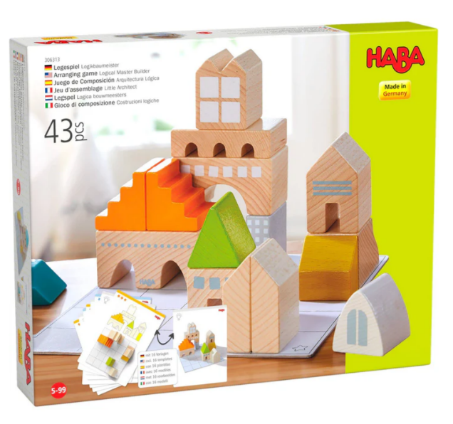 Logical Master Builder Blocks | Wooden Toy | Safari Ltd®