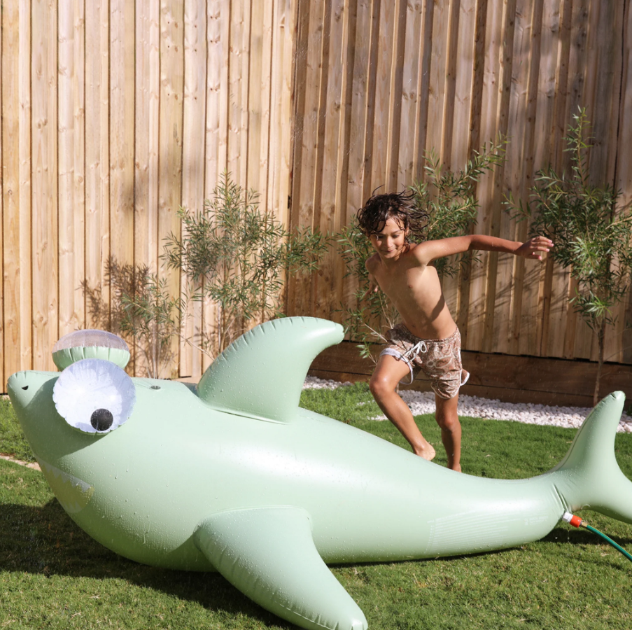 Inflatable Giant Sprinkler Shark Tribe - Khaki |  | Safari Ltd®