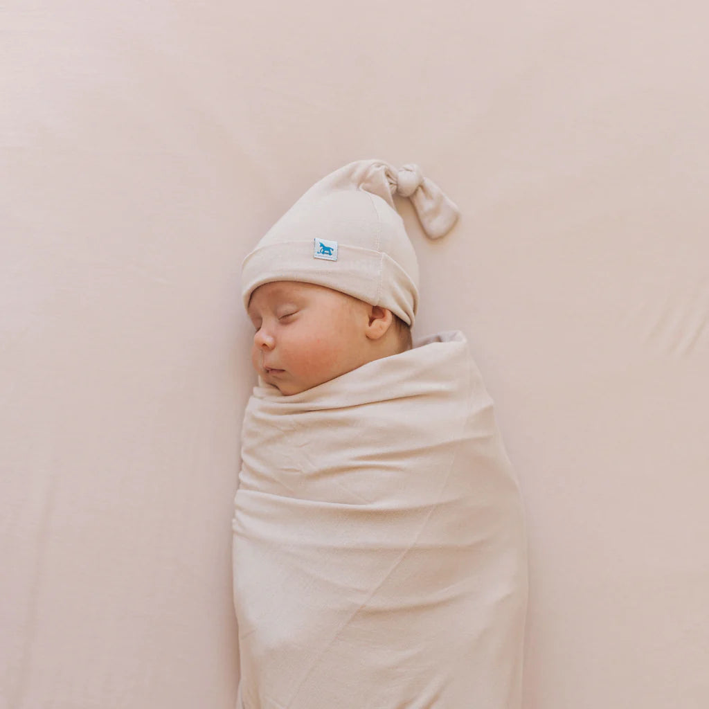 Soft Blush Stretch Knit Hat &Swaddle Set (Sept. 2023) |  | Safari Ltd®