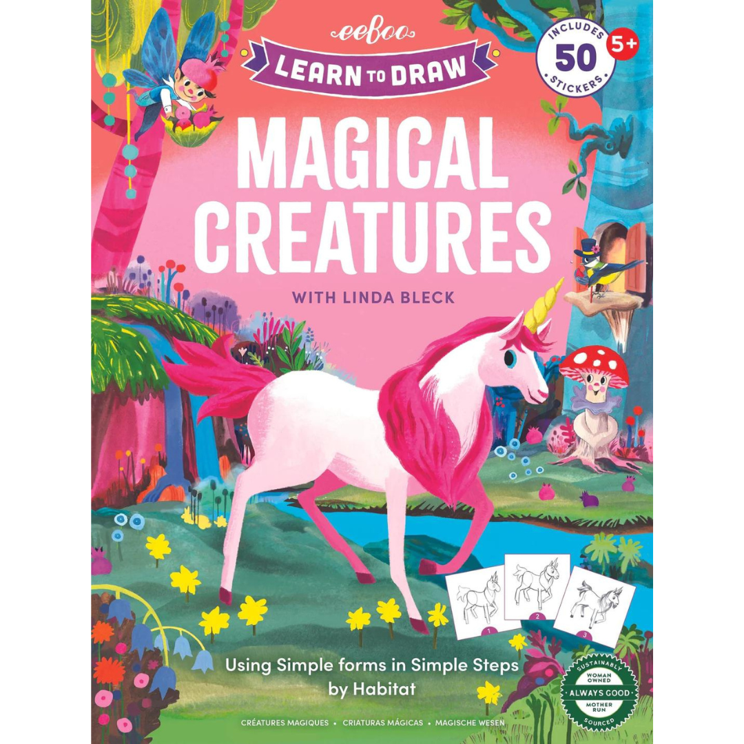 NEW: Learn to Draw Magical
Creatures w/stickers |  | Safari Ltd®