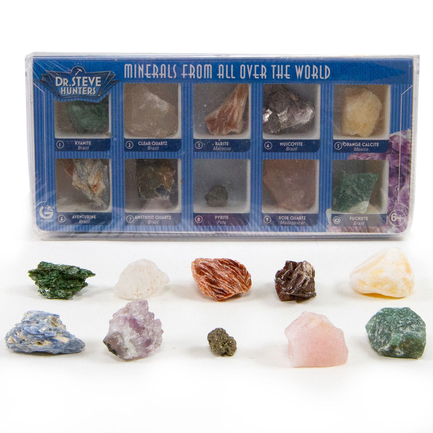 Dr. Steve Hunters Minerals from All Over the World  - 10 Real Minerals Science & Education Toy Set |  | Safari Ltd®