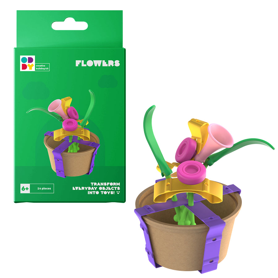 Oddy Mini Flowers 14 Piece Building Kit |  | Safari Ltd®