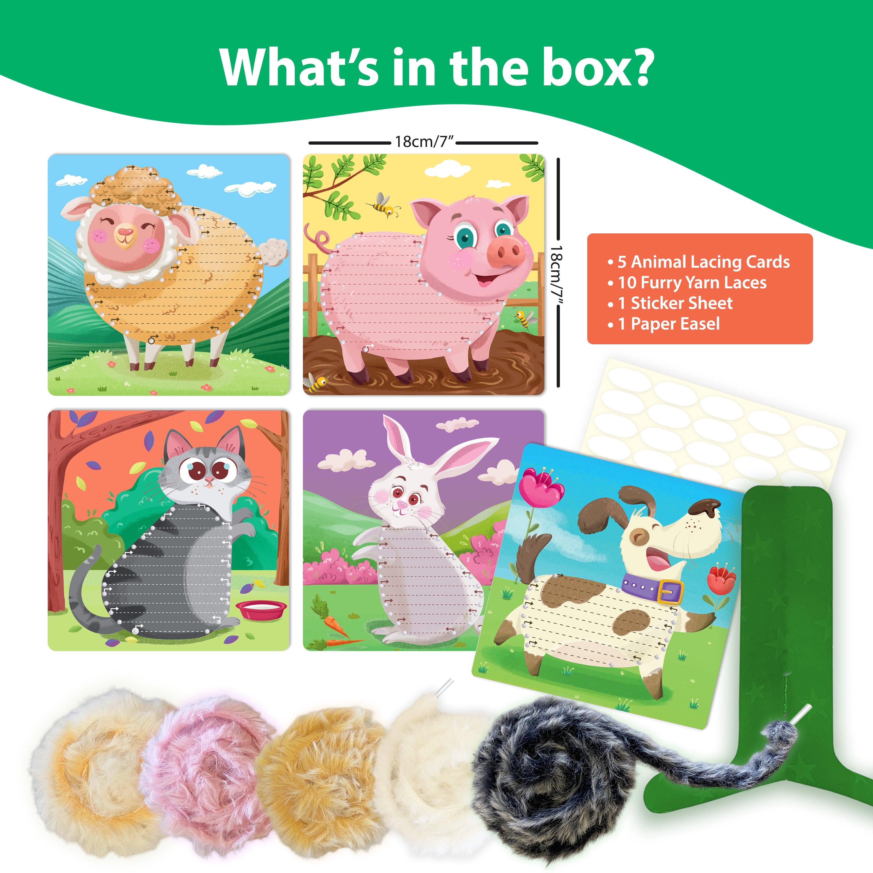 Lace Art - Furry Animals Craft Kit