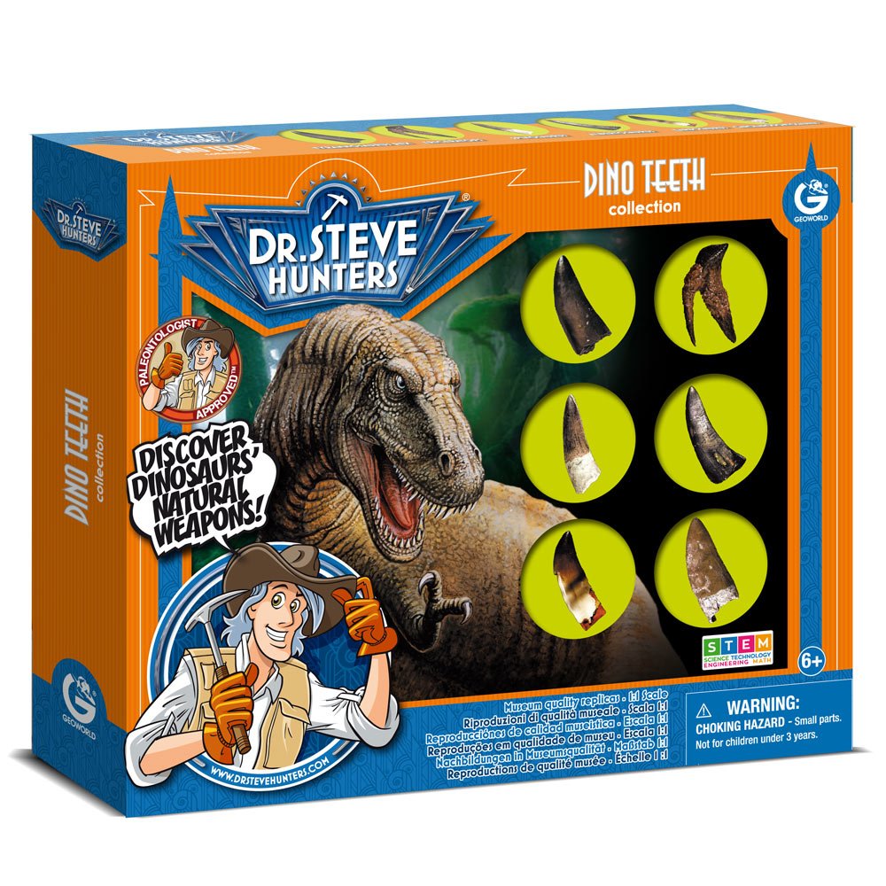 GEOWorld Dino Teeth Replica Collection - 6 pieces - Safari Ltd®