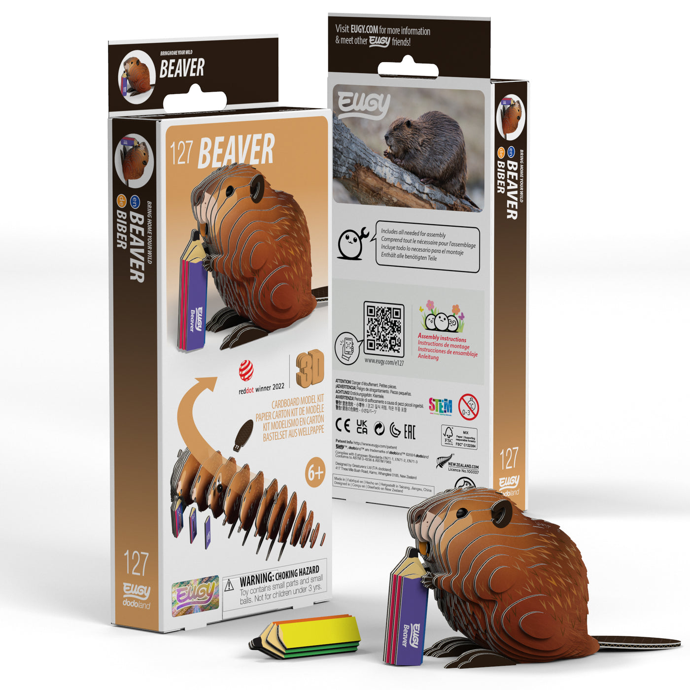 EUGY Beaver 3D Puzzle