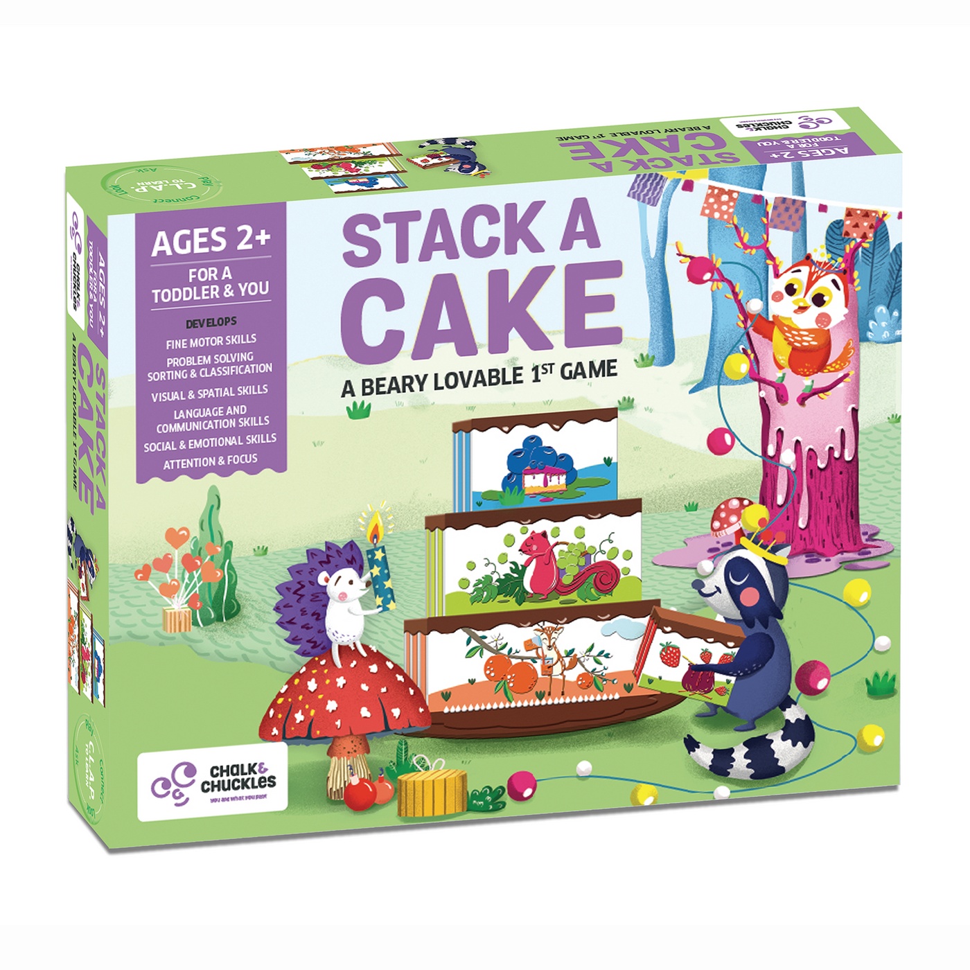 Chalk & Chuckles Stack a Cake Early Learning Game