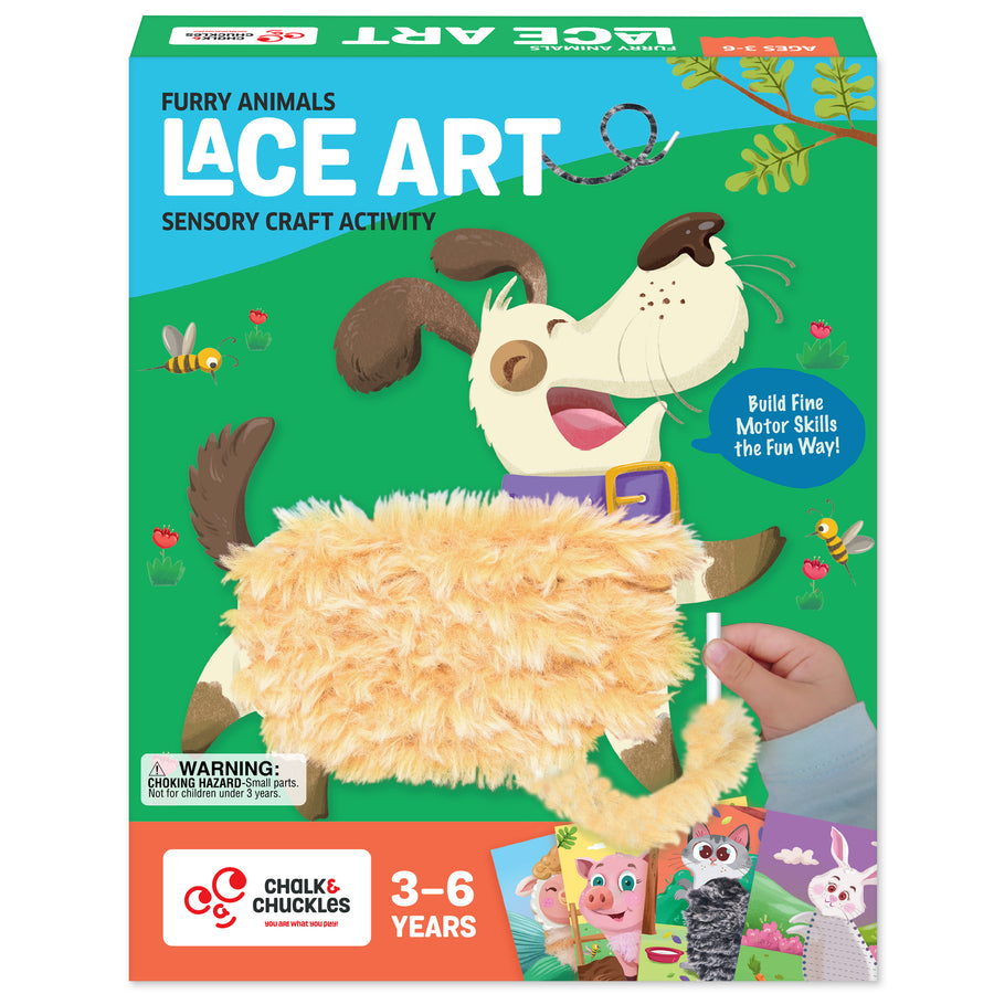 Lace Art - Furry Animals Craft Kit