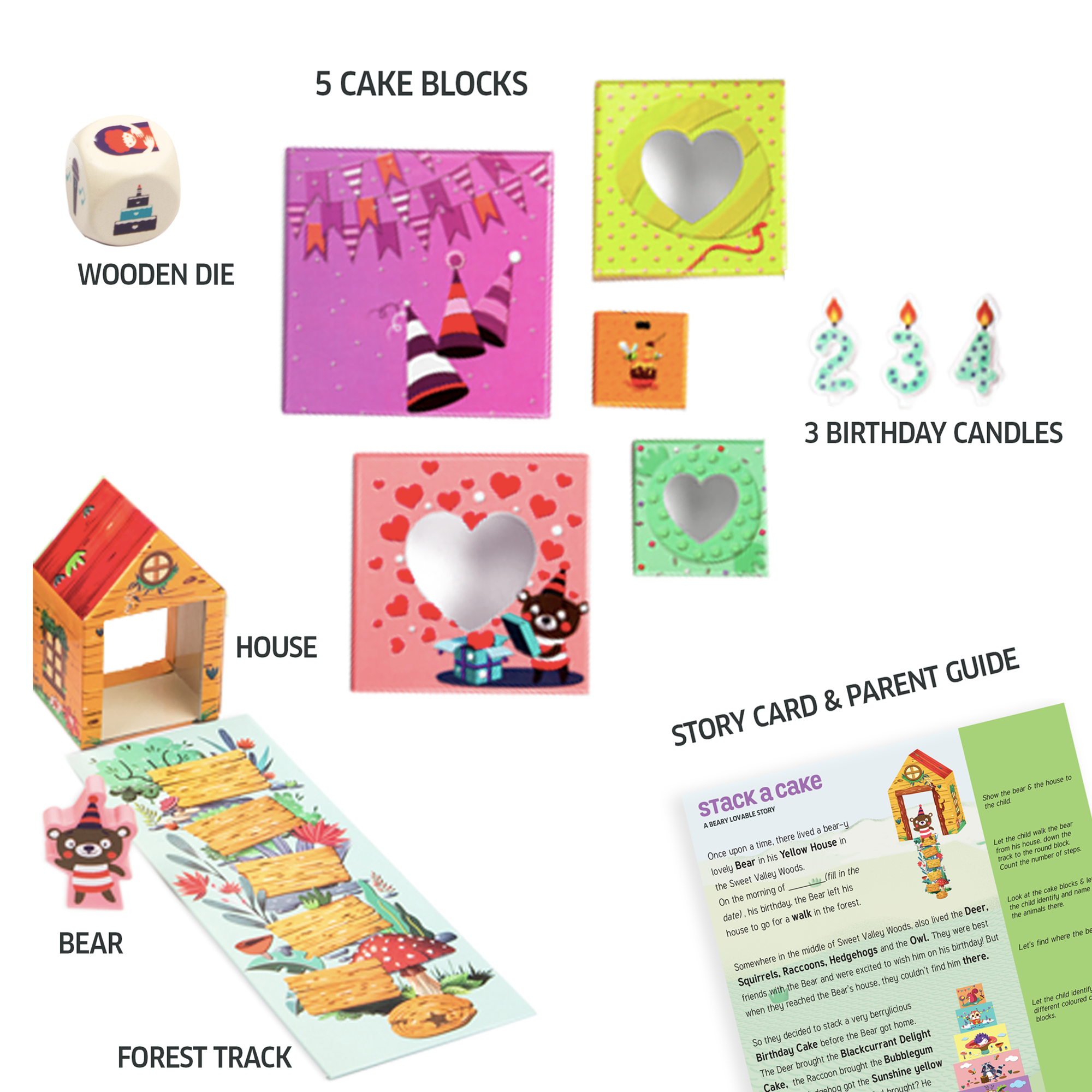 Chalk & Chuckles Stack a Cake Early Learning Game