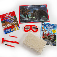 Dr. Steve Hunters GEOWorld Paleo Adventures Excavation Kit  T-Rex vs. Triceratops - 12 pieces |  | Safari Ltd®