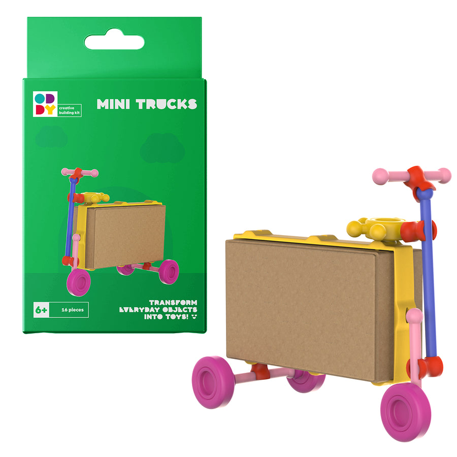 Oddy Mini Trucks 16 Piece Building Kit |  | Safari Ltd®