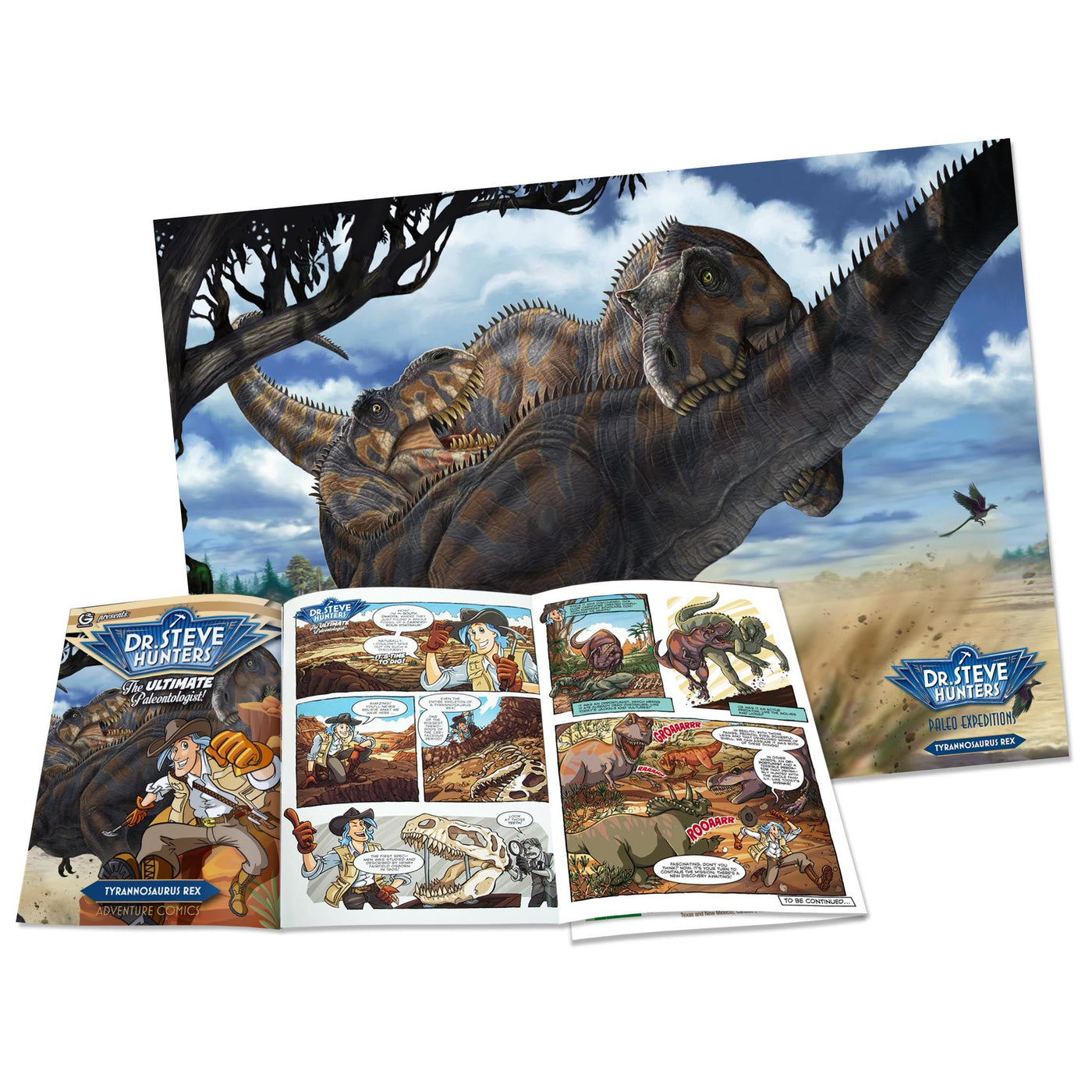 Dr. Steve Hunters GEOWorld Paleo Expedition Tyrannosaurus Rex Replica Skeleton Kit - 21 pieces |  | Safari Ltd®