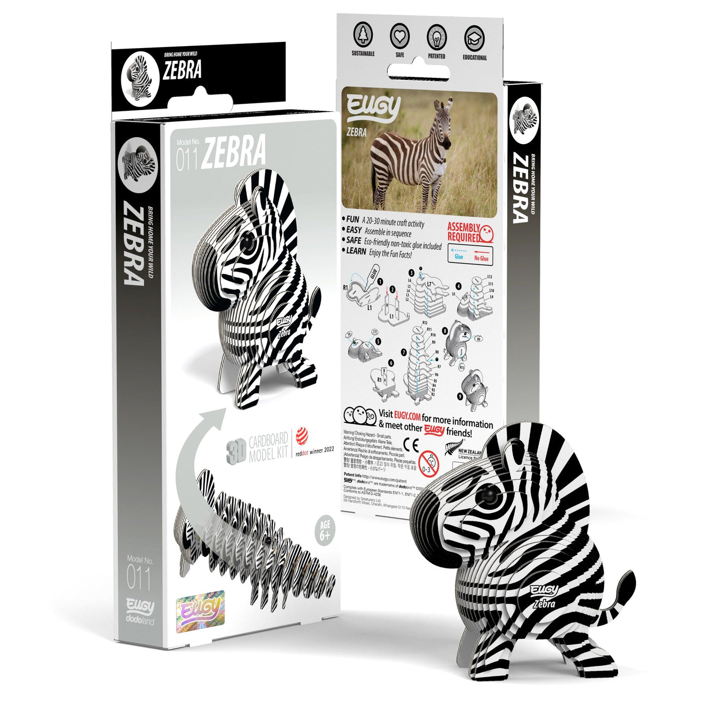 EUGY Zebra 3D Puzzle