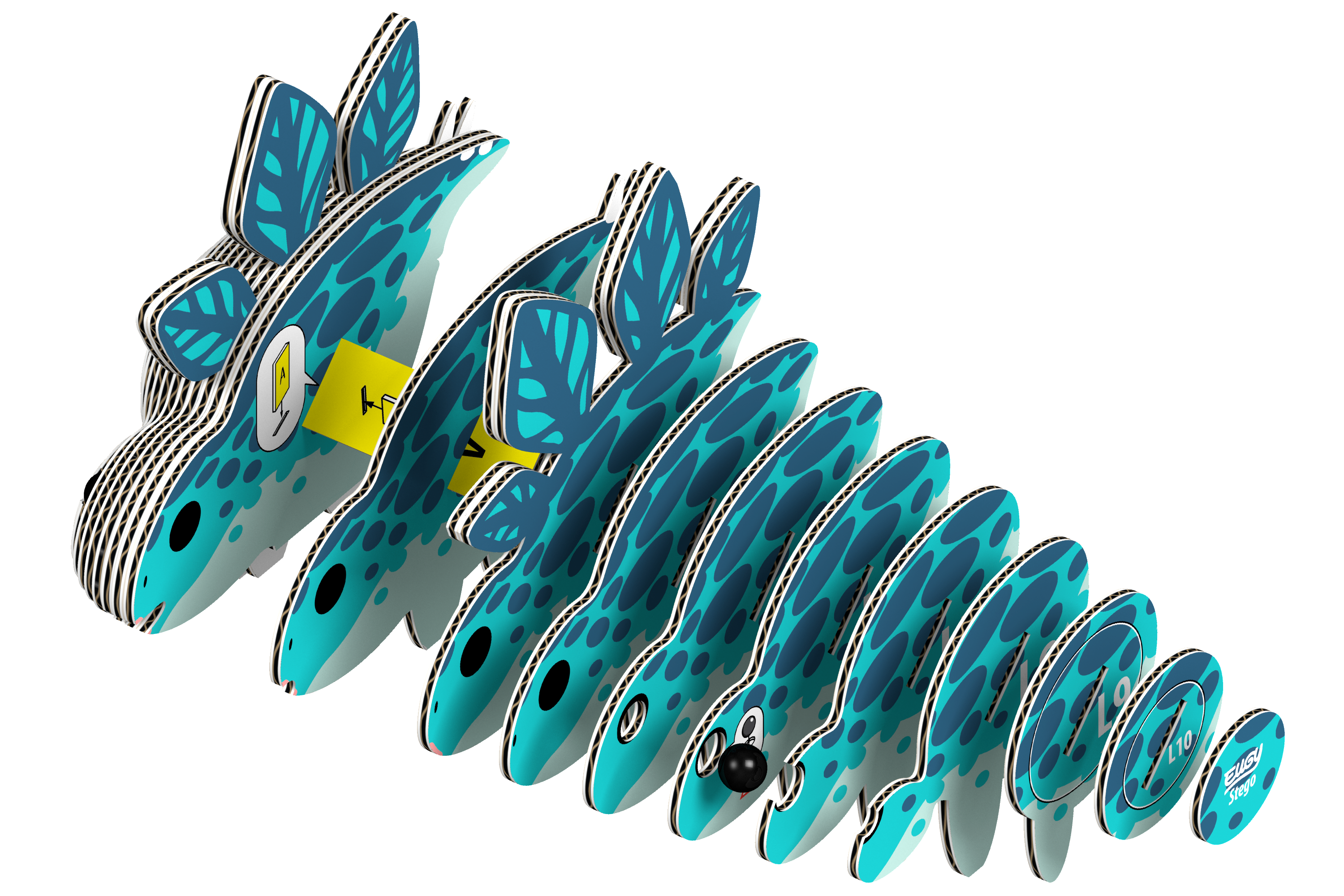 EUGY Stegosaurus 3D Puzzle