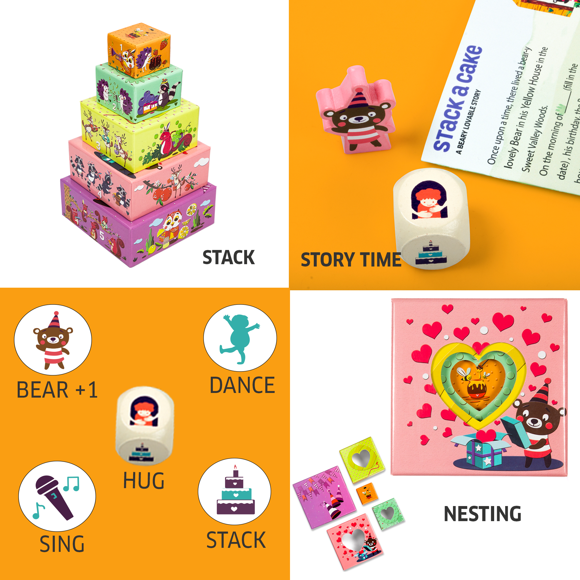 Chalk & Chuckles Stack a Cake Early Learning Game