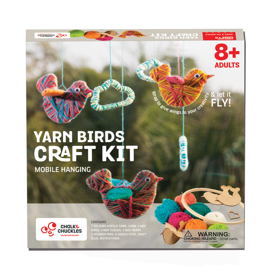 Chalk & Chuckles Yarn Birds Craft Kit