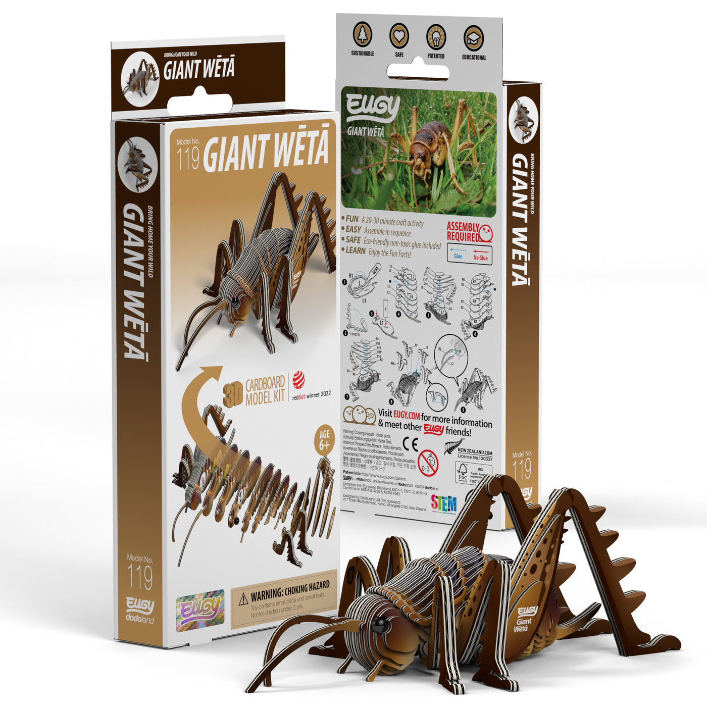 EUGY Giant Weta 3D Puzzle