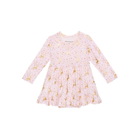 Ryleigh - Long Sleeve Ruffled Bodysuit Dress 12-18 Mos.