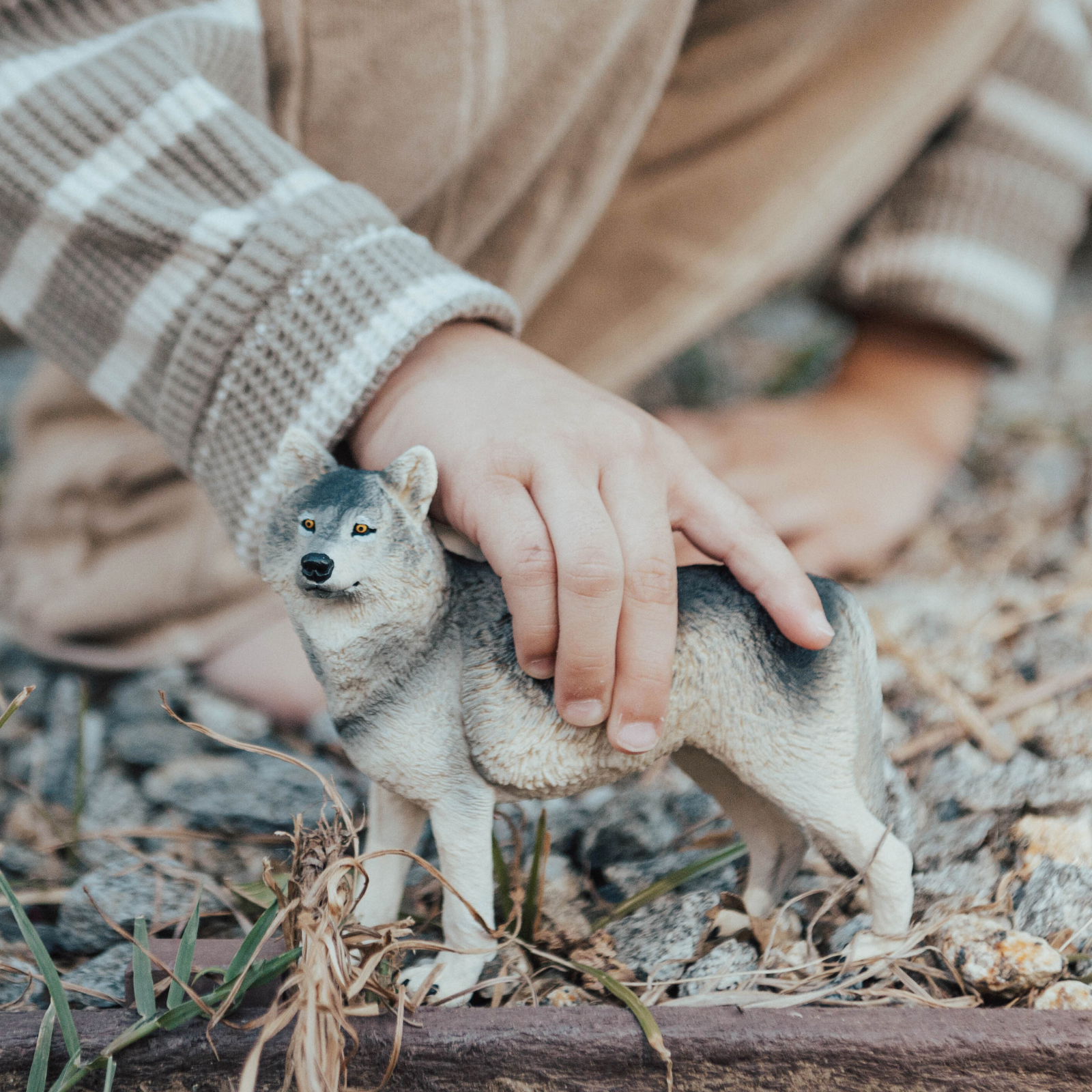 Gray Wolf Toy