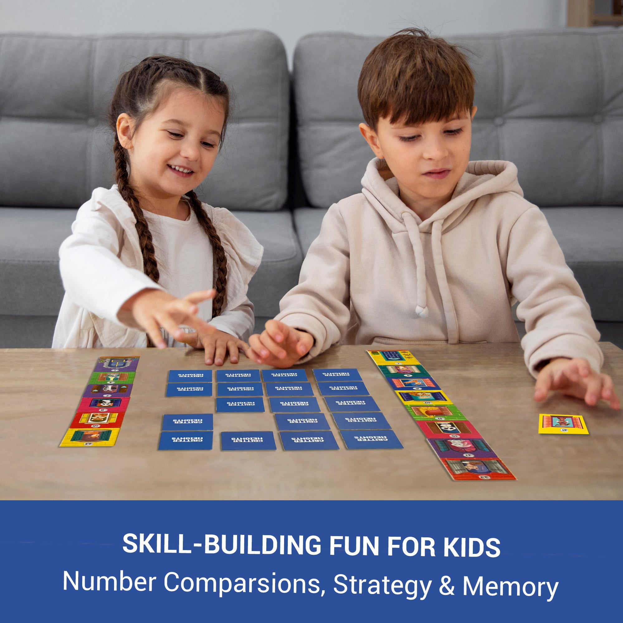 Chalk & Chuckles Critter Heights Memory Game