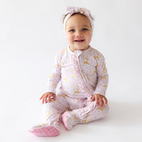 Ryleigh - Footie Ruffled Zippered One Piece 3-6 Mos.