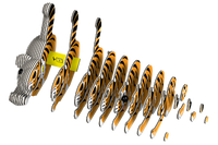 EUGY Tiger 3D Puzzle