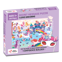 Chalk & Chuckles I Love Unicorns Secret Message Puzzle