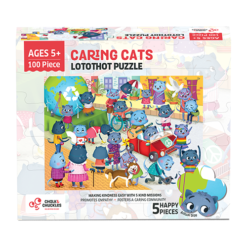 Chalk & Chuckles Caring Cats Lotothot Activity Puzzle